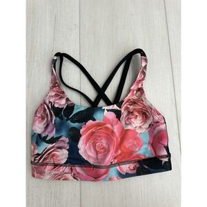 Lululemon Energy Sports Bra Sz 4  Secret Garden Floral